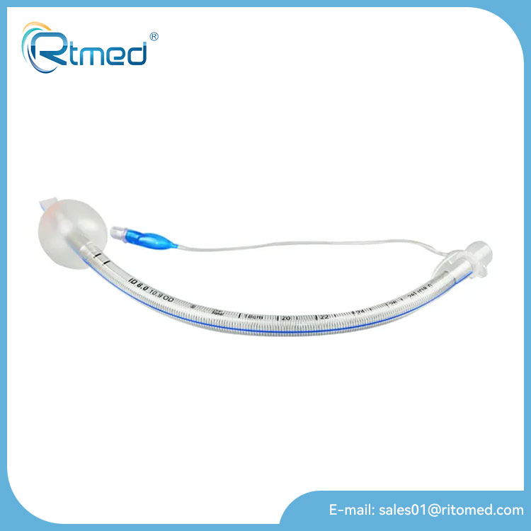 Cuffed forstærket endotracheal tube
