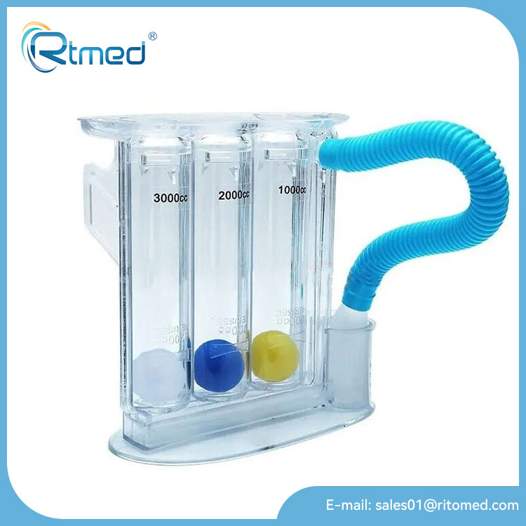 Spirometer med tre kugler